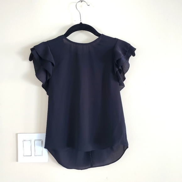 Aritzia Tops - Sheer ruffled top